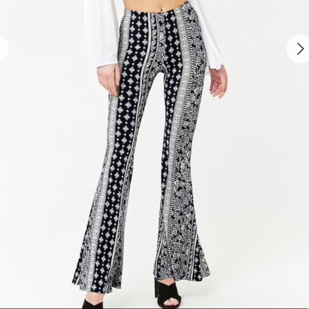 Forever21 Paisley Flare Pants